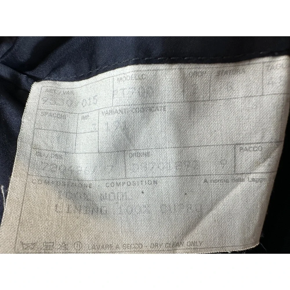 Burberrys '80's Italian Vintage 100%‎ Wool Coat Blue and Orange Plaid Size 16 - Picture 7 of 7